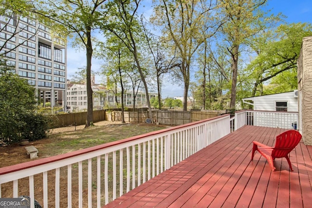 650 Somerset Ter NE, Atlanta, GA 30306 - wooden terrace featuring a fenced backyard