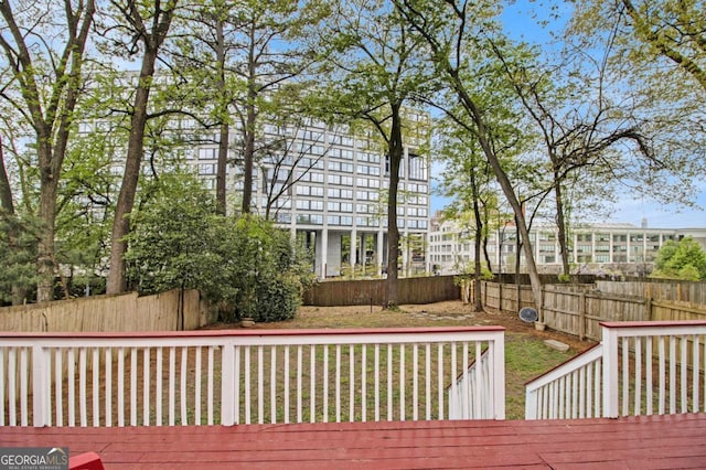 650 Somerset Ter NE, Atlanta, GA 30306 - wooden deck with fence private yard