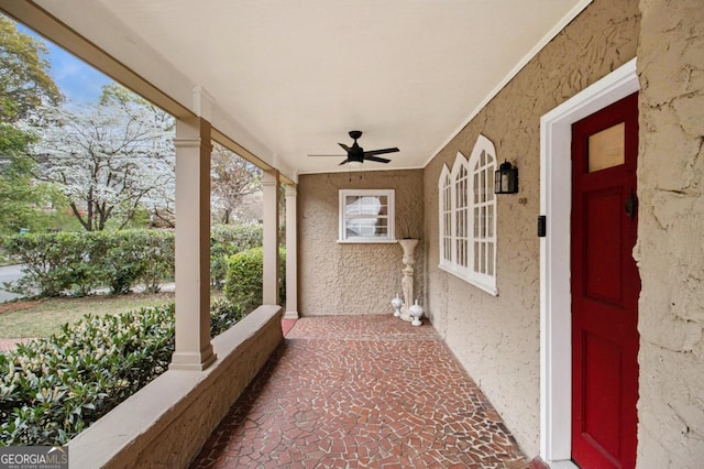650 Somerset Ter NE, Atlanta, GA 30306 - view of patio with a ceiling fan