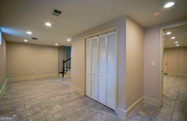 2048 Kelvin Dr, Lawrenceville, GA 30043 - hall with recessed lighting and stairs