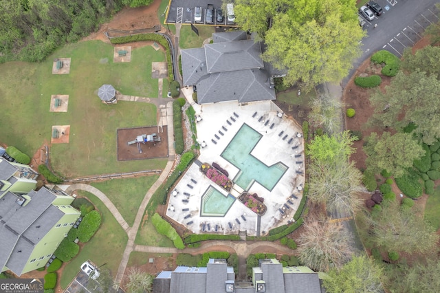 birds eye view of property