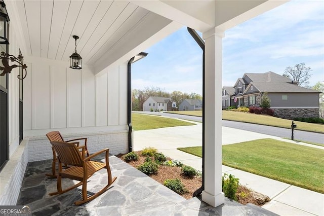 9 Grove Pointe Way, Cartersville, GA 30120 - view of patio / terrace with a porch and a residential view