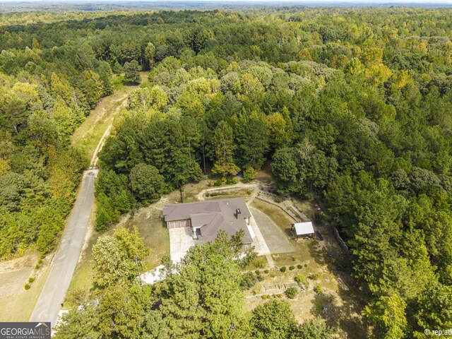 412 Trilium Trl, Pendergrass, GA 30567 - aerial view of a heavily wooded area