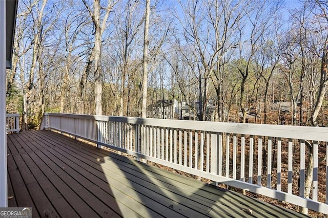 645 Trailmore Pl, Roswell, GA 30076 - view of wooden deck