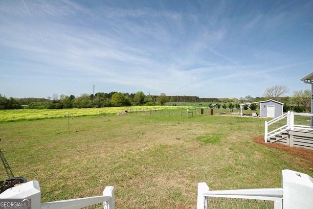 2587 Moons Grove Church Rd, Colbert, GA 30628 - view of yard with a view of rural / pastoral area and a storage unit