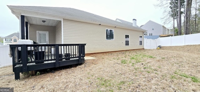 113 Citadel Dr, Hampton, GA 30228 - back of house featuring a deck