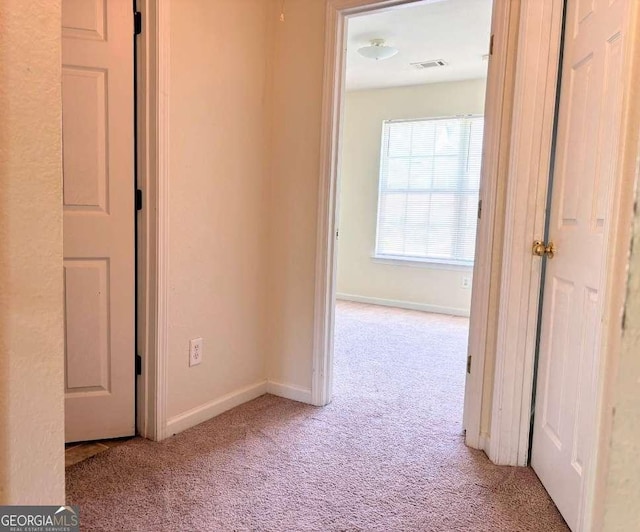 290 Brookview Dr, Riverdale, GA 30274 - hallway featuring carpet flooring, visible vents, and baseboards