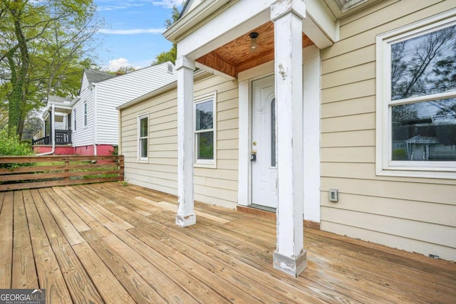 view of deck