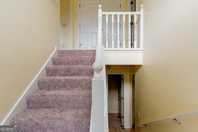 view of stairs