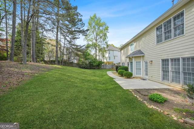 4522 Willow Oak Trl, Powder Springs, GA 30127 - view of yard with fence and a patio area