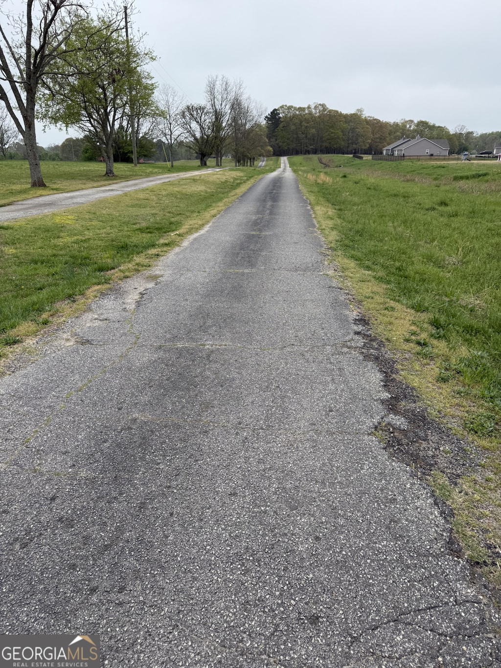 view of street featuring a rural view