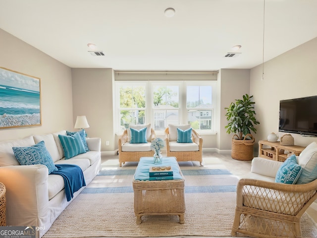 106 Canter Ct, Savannah, GA 31406 - carpeted living area featuring visible vents and baseboards