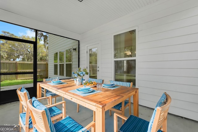 106 Canter Ct, Savannah, GA 31406 - sunroom / solarium featuring outdoor dining space