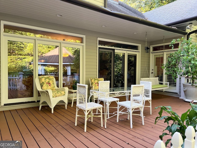 272 Sleepy Hollow Rd, Lafayette, GA 30728 - view of wooden terrace