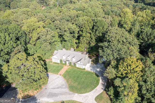 272 Sleepy Hollow Rd, Lafayette, GA 30728 - birds eye view of property with a forest view