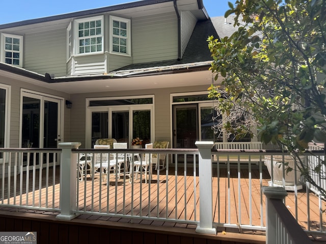 272 Sleepy Hollow Rd, Lafayette, GA 30728 - back of property featuring a wooden deck and roof with shingles