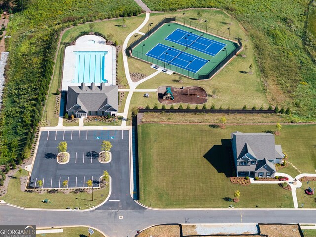 birds eye view of property