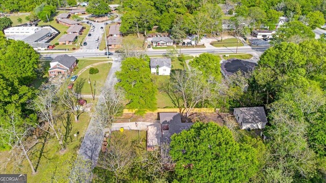 aerial view featuring a residential view