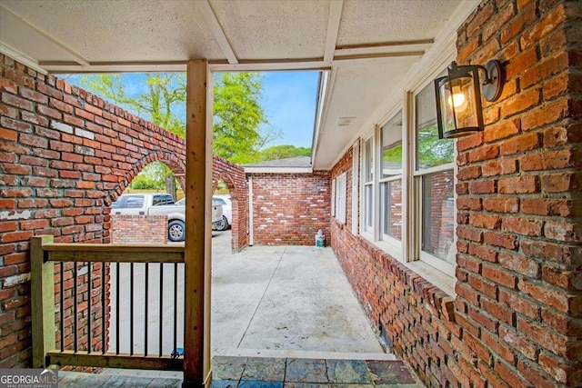 view of patio / terrace with a porch