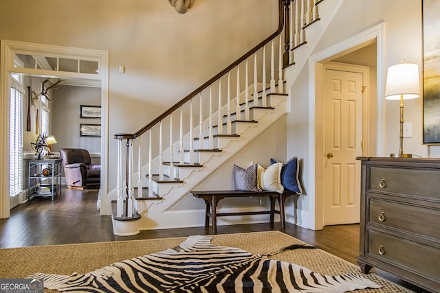 2 Palmer Dr NW, Rome, GA 30165 - stairway with wood finished floors and baseboards