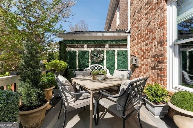 2630 Milford Ln, Alpharetta, GA 30009 - view of patio featuring outdoor dining space