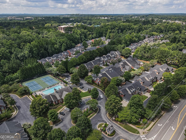 2630 Milford Ln, Alpharetta, GA 30009 - aerial overview of property's location with nearby suburban area
