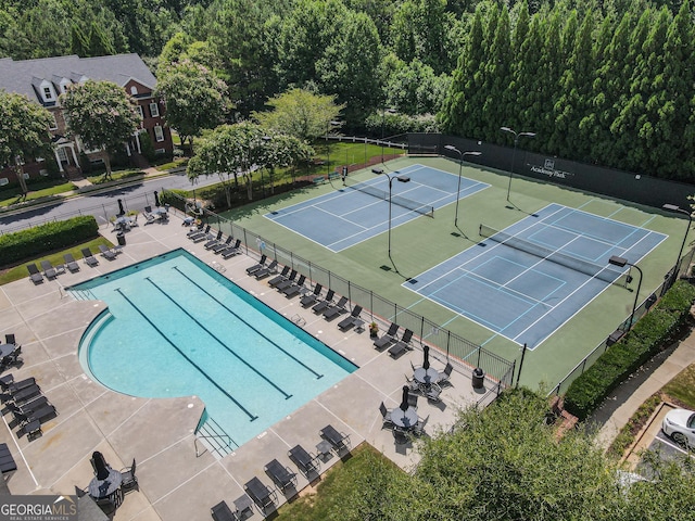 2630 Milford Ln, Alpharetta, GA 30009 - aerial view of a pool area