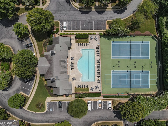 2630 Milford Ln, Alpharetta, GA 30009 - bird's eye view of a pool