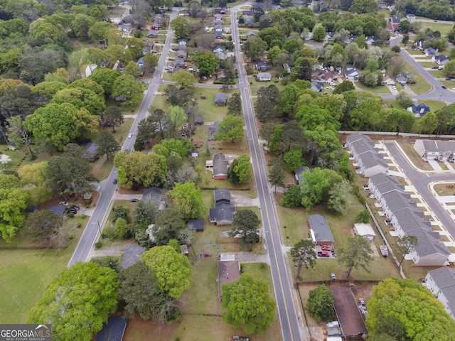 drone / aerial view featuring a residential view