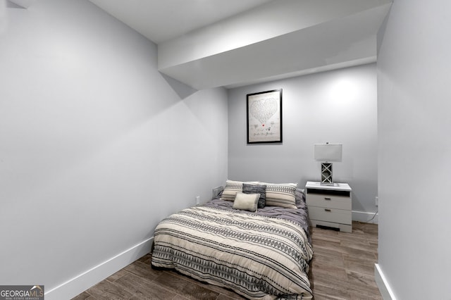 292 Old Rosser Rd, Stone Mountain, GA 30087 - bedroom featuring baseboards and wood finished floors