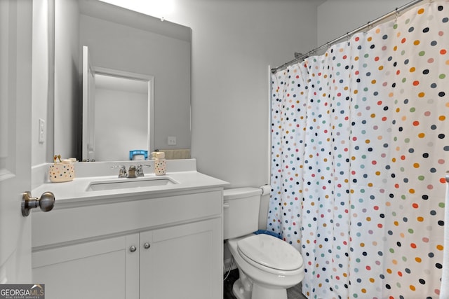 133 Bastian Rd, Mcdonough, GA 30252 - bathroom with vanity and a shower with curtain