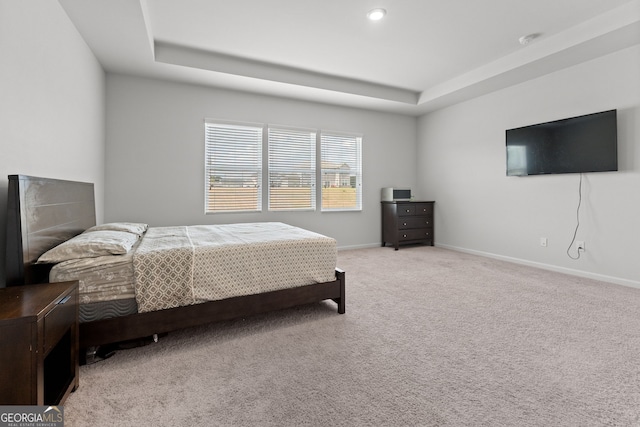133 Bastian Rd, Mcdonough, GA 30252 - carpeted bedroom with a raised ceiling and baseboards