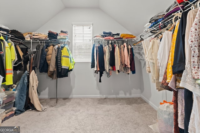 133 Bastian Rd, Mcdonough, GA 30252 - spacious closet featuring carpet and lofted ceiling