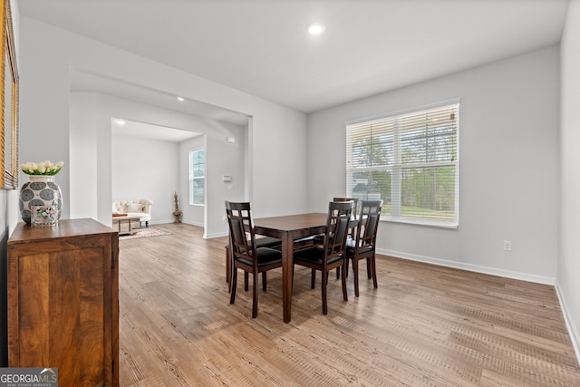 133 Bastian Rd, Mcdonough, GA 30252 - dining room with light wood-style floors and recessed lighting