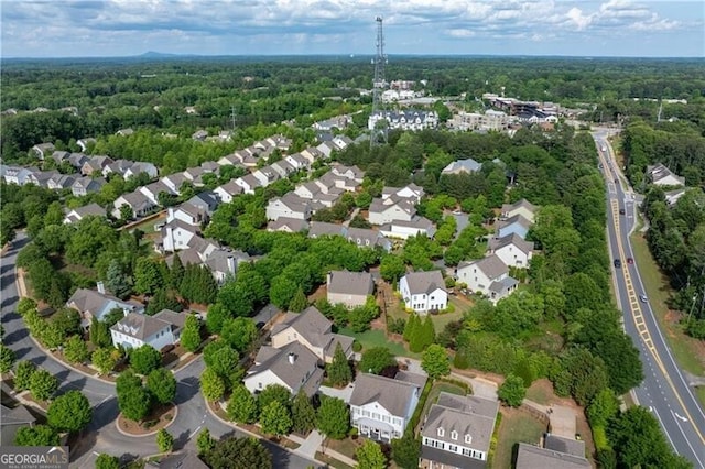 715 Saybeck Way, Milton, GA 30004 - aerial perspective of suburban area featuring a forest