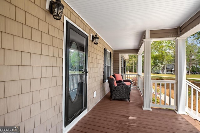 155 Duncans Mill Dr, Locust Grove, GA 30248 - deck with covered porch