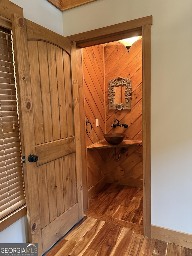 142 Holland Dam Dr, Maysville, GA 30558 - interior space featuring baseboards and a sink
