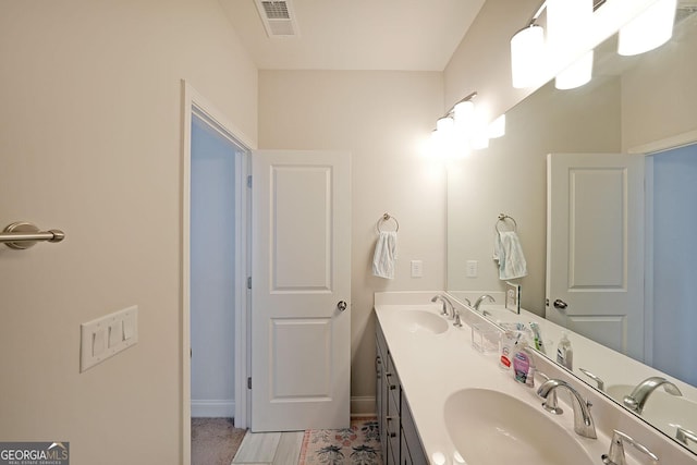 3323 Owl Creek Pkwy, Acworth, GA 30102 - full bathroom with double vanity and baseboards