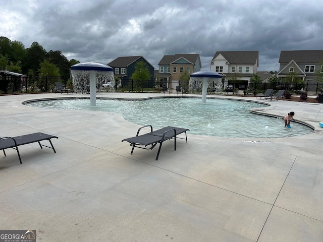 3323 Owl Creek Pkwy, Acworth, GA 30102 - community pool with fence and a patio area