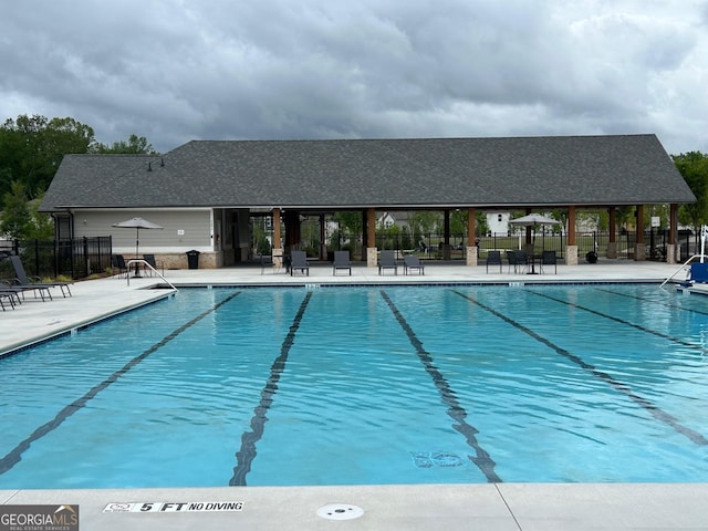 3323 Owl Creek Pkwy, Acworth, GA 30102 - community pool featuring fence and a patio area