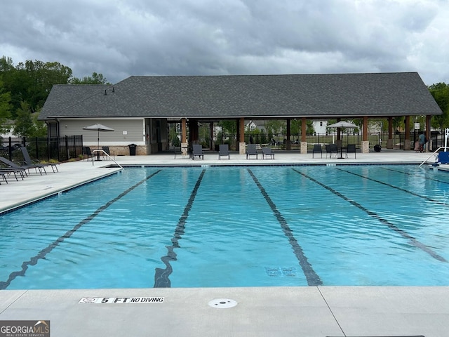 3323 Owl Creek Pkwy, Acworth, GA 30102 - community pool featuring fence and a patio