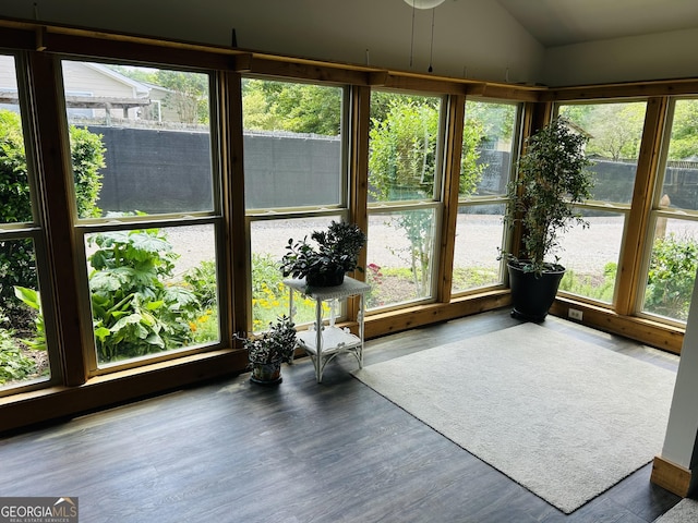 6121 N Main St SE, Acworth, GA 30101 - sunroom / solarium with wood finished floors, vaulted ceiling, and a healthy amount of sunlight