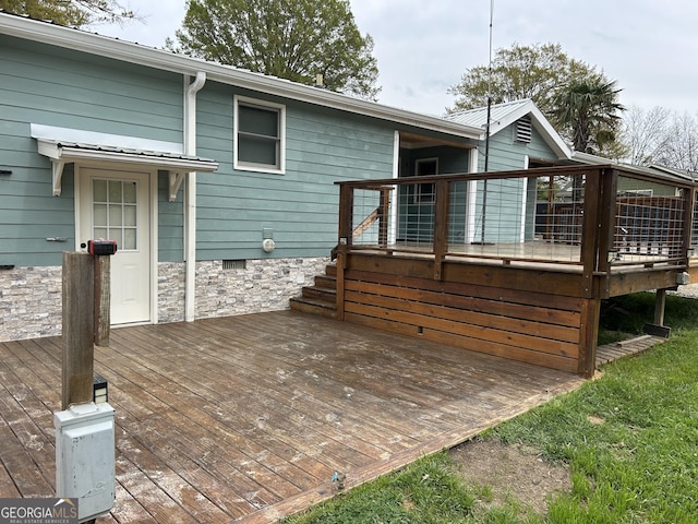 6121 N Main St SE, Acworth, GA 30101 - exterior space featuring a deck
