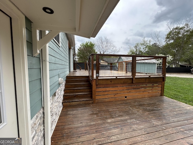 6121 N Main St SE, Acworth, GA 30101 - view of wooden terrace