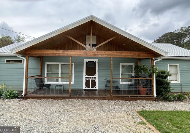 6121 N Main St SE, Acworth, GA 30101 - view of front facade with a porch and metal roof