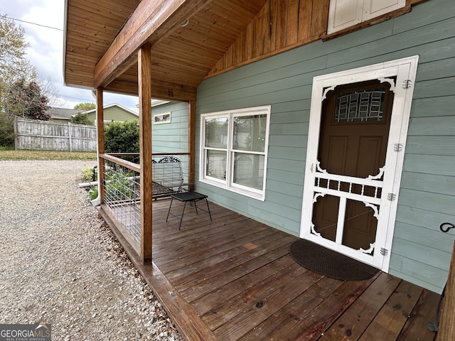 6121 N Main St SE, Acworth, GA 30101 - view of wooden deck