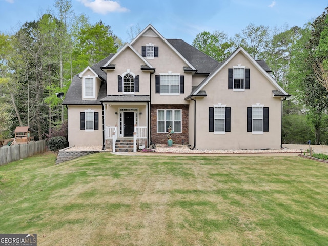 70 Barrington Farms Ct, Sharpsburg, GA 30277 - view of front of home with stucco siding