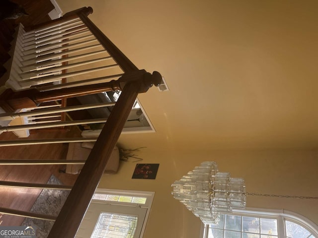 stairs featuring a healthy amount of sunlight