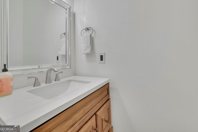 bathroom with vanity