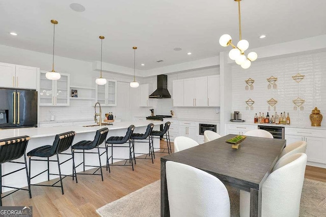 1598 Athens Ave SW, Atlanta, GA 30310 - dining area with light wood-style floors and recessed lighting